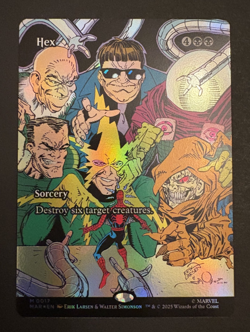 Hex - 0017 - M - Borderless - FOIL Marvel's Spider-Man - MTG Magic - NM - Image 1