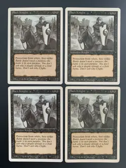 MTG | 4x Black Knight | Revised Edition | Magic The Gathering | *Kult - Image 1