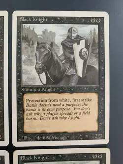 MTG | 4x Black Knight | Revised Edition | Magic The Gathering | *Kult - Image 3