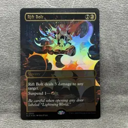 Rift Bolt (Raised Foil) - Secret Lair (SLD) #2055 NM Borderless MTG Magic Card - Image 1