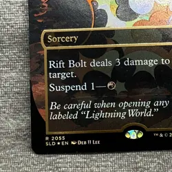 Rift Bolt (Raised Foil) - Secret Lair (SLD) #2055 NM Borderless MTG Magic Card - Image 4