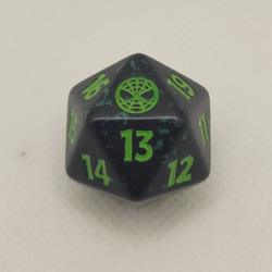Mtg Spiderman Green Spindown Die - Magic the Gathering d20 - Image 1