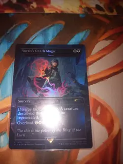 MTG Noctis's Death Magic (Rainbow Foil) Secret Lair x Final Fantasy 1870 FFXV NM - Image 1