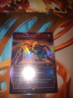 Vivi's Thunder Magic - Lightning Bolt - Foil MTG Final Fantasy Secret Lair NM - Image 1