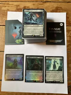MTG Warhammer 40K Commander Necron Dynasties Deck Magic Gathering Dragon Shield - Image 1