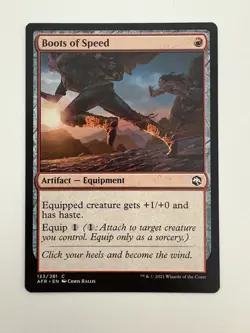 Boots of Speed MTG Magic the Gathering Card NM Near Mint AFR - Image 1