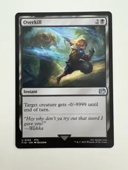 Overkill MTG Magic the Gathering Card NM Near Mint FIN - Image 1