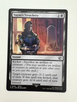Vayne’s Treachery MTG Magic the Gathering Card NM Near Mint FIN - Image 1