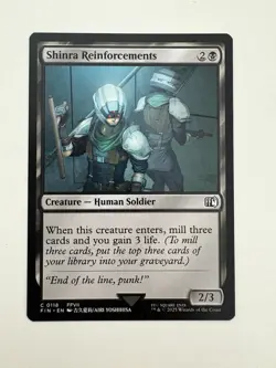 Shinra Reinforcements MTG Magic the Gathering Card NM Near Mint FIN - Image 1
