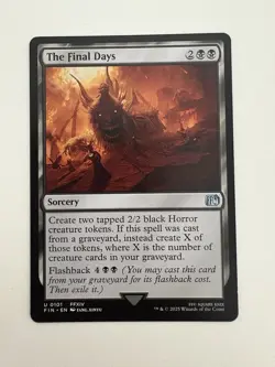 The Final Days MTG Magic the Gathering Card NM Near Mint FIN - Image 1