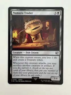 Namazu Trader MTG Magic the Gathering Card NM Near Mint FIN - Image 1
