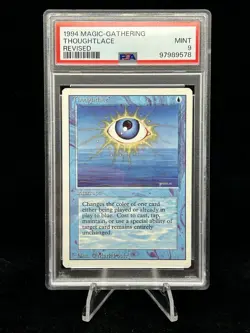 THOUGHTLACE Revised Edition 1994 Magic The Gathering (MTG) PSA 9 MINT 🔥Rare🔥 - Image 1