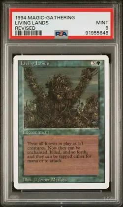 LIVING LANDS Revised Edition 1994 Magic The Gathering (MTG) PSA 9 MINT 🔥Rare🔥 - Image 5