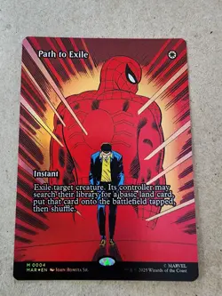 Path to Exile - #04 Foil (Borderless) Marvel Universe Spider Man - Mtg - Image 1
