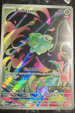 Bulbasaur 133/132 Pokemon Mega Evolution Illustration Rare STAMPED & SEALED - Image 1
