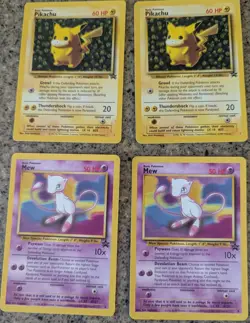 Vintage Lot 10 Pokemon Black Star Promo (5) #1 Ivy Pikachu and (5) #8 Mew - Image 2
