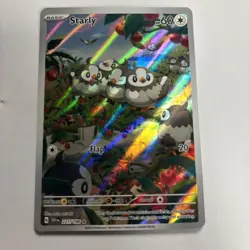 Starly 221/198 Illustration Rare Sv01: Scarlet & Violet Base Set Pokemon TCG- NM - Image 1