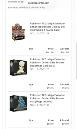 Pokemon Center Mega Evolutions ETB Set & Booster Box Preorder! SHIPS BY 9/27/25 - Image 2