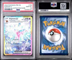 PSA 10 2025 POKEMON ESPEON EX 155 PRE EN-PRISMATIC EVOLUTIONS Fresh New Cert - Image 1
