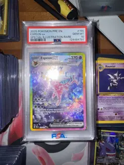 PSA 10 2025 POKEMON ESPEON EX 155 PRE EN-PRISMATIC EVOLUTIONS Fresh New Cert - Image 2