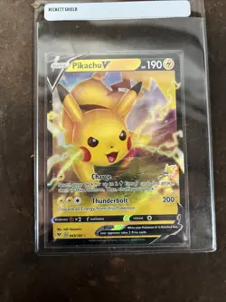 Pokemon TCG Pikachu V 043/185 Vivid Voltage- NM Ultra Rare Full Art Pokemon - Image 1