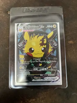 Pikachu Tanjirou Pokemon Card VMAX GX EX GX ACG V Holo Cosplay - Image 1