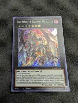 Yugioh Dark Armed, The Dragon Of Annihilation BLAR-EN050 1st Secret Rare - NM - Image 1