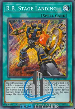Yugioh R.B Stage Landing DUAD-EN096 Secret Rare 1st Edition - Image 1