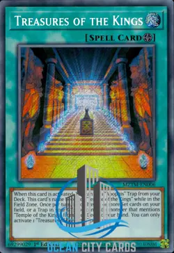 Yugioh Treasures Of The Kings MZTM-EN006 Secret Rare 1st Edition - Image 1