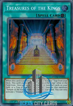 Yugioh Treasures Of The Kings MZTM-EN006 Secret Rare 1st Edition - Image 3