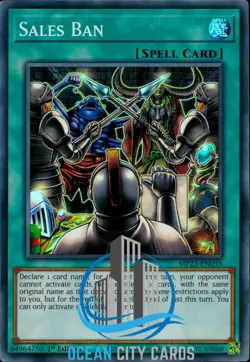 Yugioh Sales Ban MP23-EN035 Super Rare 1st Edition - Image 1