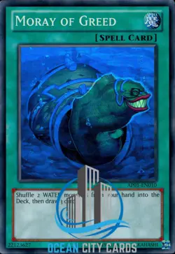 Yugioh Moray Of Greed AP01-EN010 Super Rare Holo - Image 1