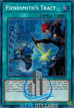 Yugioh Fiendsmith’s Tract Prismatic Secret Rare Yu-Gi-Oh MP25-EN093 - Image 1