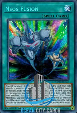 Yugioh Neos Fusion MP20-EN027 Prismatic Secret Rare 1st ed - Image 1
