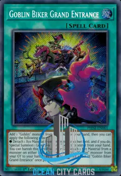 Yugioh PHNI-EN061 Goblin Biker Grand Entrance Secret Rare 1st Edition - Image 1