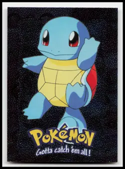Squirtle #07 E7 of 12 Black Topps Holo Foil Trading Cards Pokemon Card - Image 1
