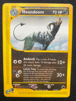 Houndoom 12/144 Skyridge Non Holo Rare Pokemon Card 2003 (MP) - Image 1