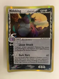 Pokemon Nidoking Delta Species 6/101 Dragon Frontiers Card Lightly Played - Image 1