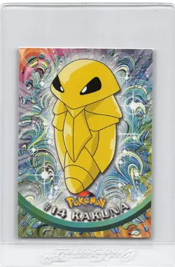 Kakuna #14 - BLACK Logo - Non-Holo - SERIES 1 - TOPPS POKEMON CARD - NM - Image 1
