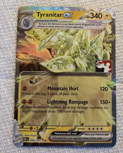 Pokemon Card Tyranitar EX 066/197 Play! Prize Pack Series 4 Stamped Near Mint - Image 2