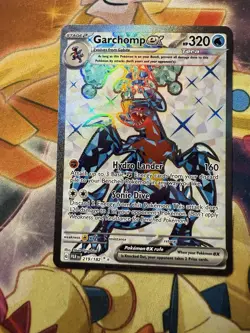 Pokemon Cards Garchomp ex 219/182 Full Art Secret Rare Paradox Rift - (NM) - Image 1