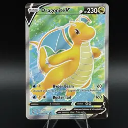Dragonite V - 076/078 - Pokemon Go Sword & Shield Full Art Rare Card NM 💎 - Image 1