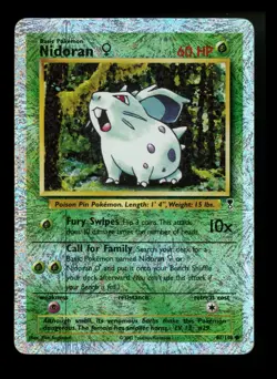 #3 Nidoran 82/110 Legendary Collection 2002 Reverse Holo Pokemon Card TCG - Image 1