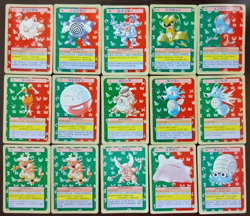 Pokemon Card Game Topsun 1995 Pikachu JPN Lot Set 17 Free Shipping To Worldwide - Image 1