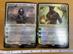 Magic The Gathering Lord Windgrace & Aminatou FateShifter Oversized cards Lot - Image 2