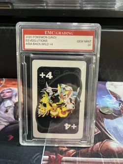 EEVEELUTIONS 2020 Pokemon #+4 EMC GRADED 10 ASIA BACK GREAT POKEMON CARD! - Image 2