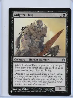 MTG magic 1x Golgari Thug (M/NM) The List Reprints - Image 1