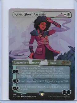 MTG magic 1x Kaya, Ghost Assassin BORDERLESS FOIL (M/NM) Secret Lair Drop Series - Image 1