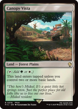 MTG magic 1x Canopy Vista (M/NM) Commander Final Fantasy - Image 1