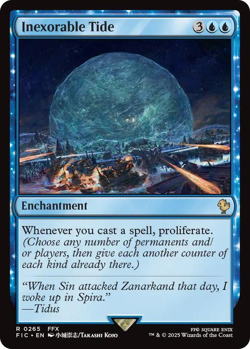 MTG magic 1x Inexorable Tide (M/NM) Commander Final Fantasy - Image 1